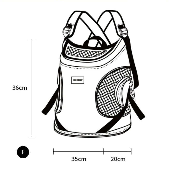 HiDream Ergonomic Outdoor Pet Carrier for Comfortable Travel and Walks