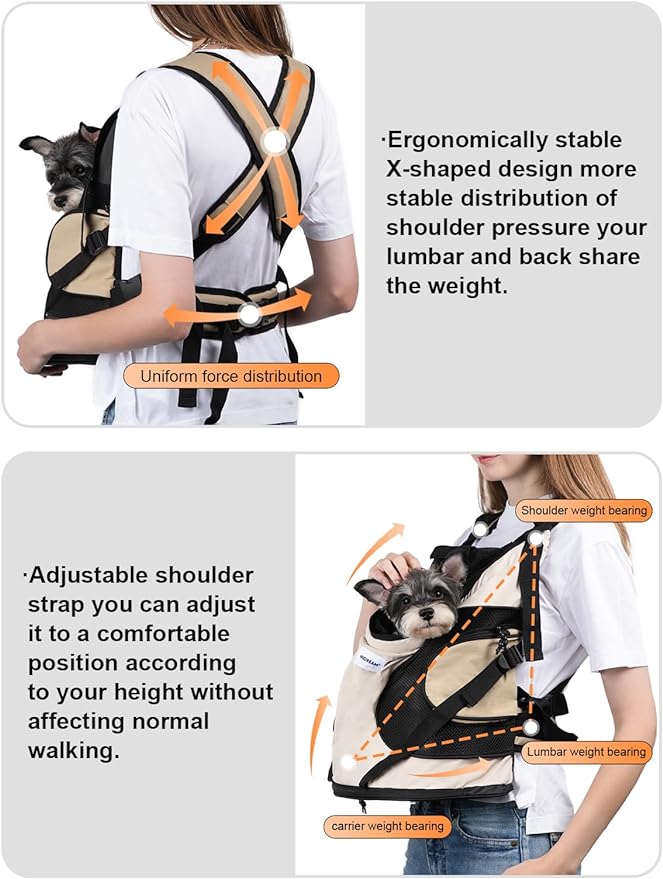 HiDream Ergonomic Outdoor Pet Carrier for Comfortable Travel and Walks